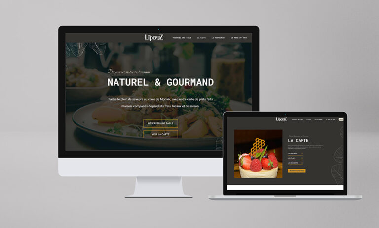 lipouz restaurant morlaix creation site web