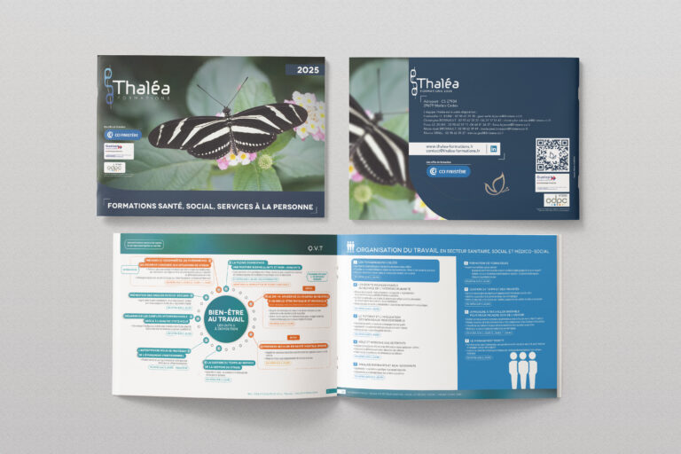 plaquette commerciale communication papier marketing landivisiau bretagne CATALOGUE CCI THALEA