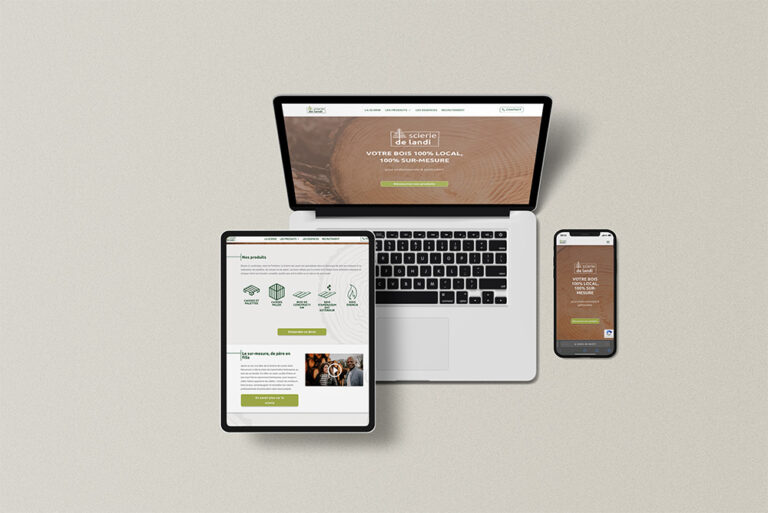 scierie de landi creation site web
