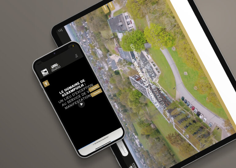 site web agence communication digitale finistere bretagne landivisiau domaine de kerampuilh
